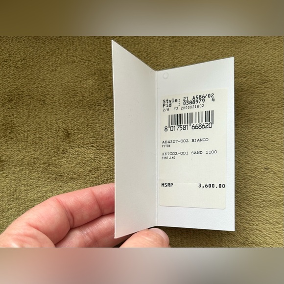 Ferragamo black snakeskin leather oversized clutch w/ silvertone chainmail - Picture 5 of 14